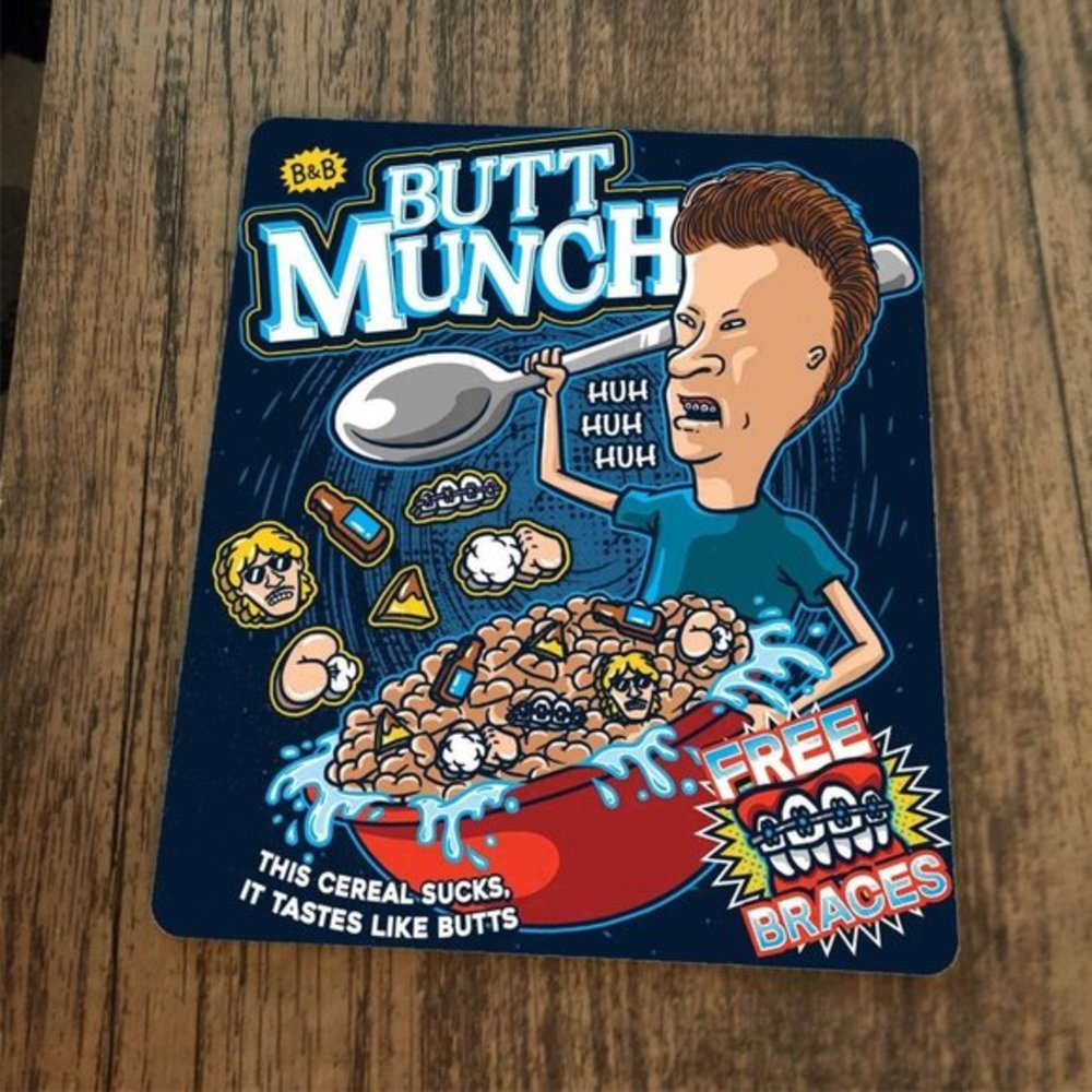 Butt Munch‎ Cereal Beavis Butthead Mouse Pad